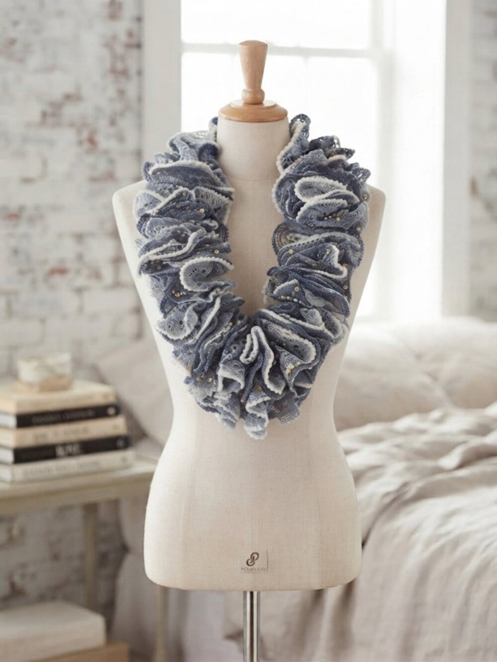 Ruffle Sashay/infinity Ombre Scarf